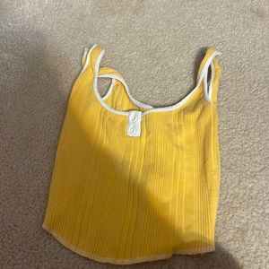 yellow urban outfitters top, size small